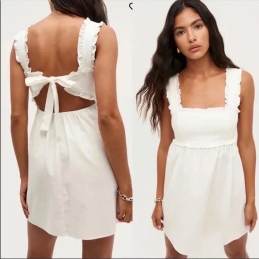 NEW Reformation Liah Dress in White Size XL